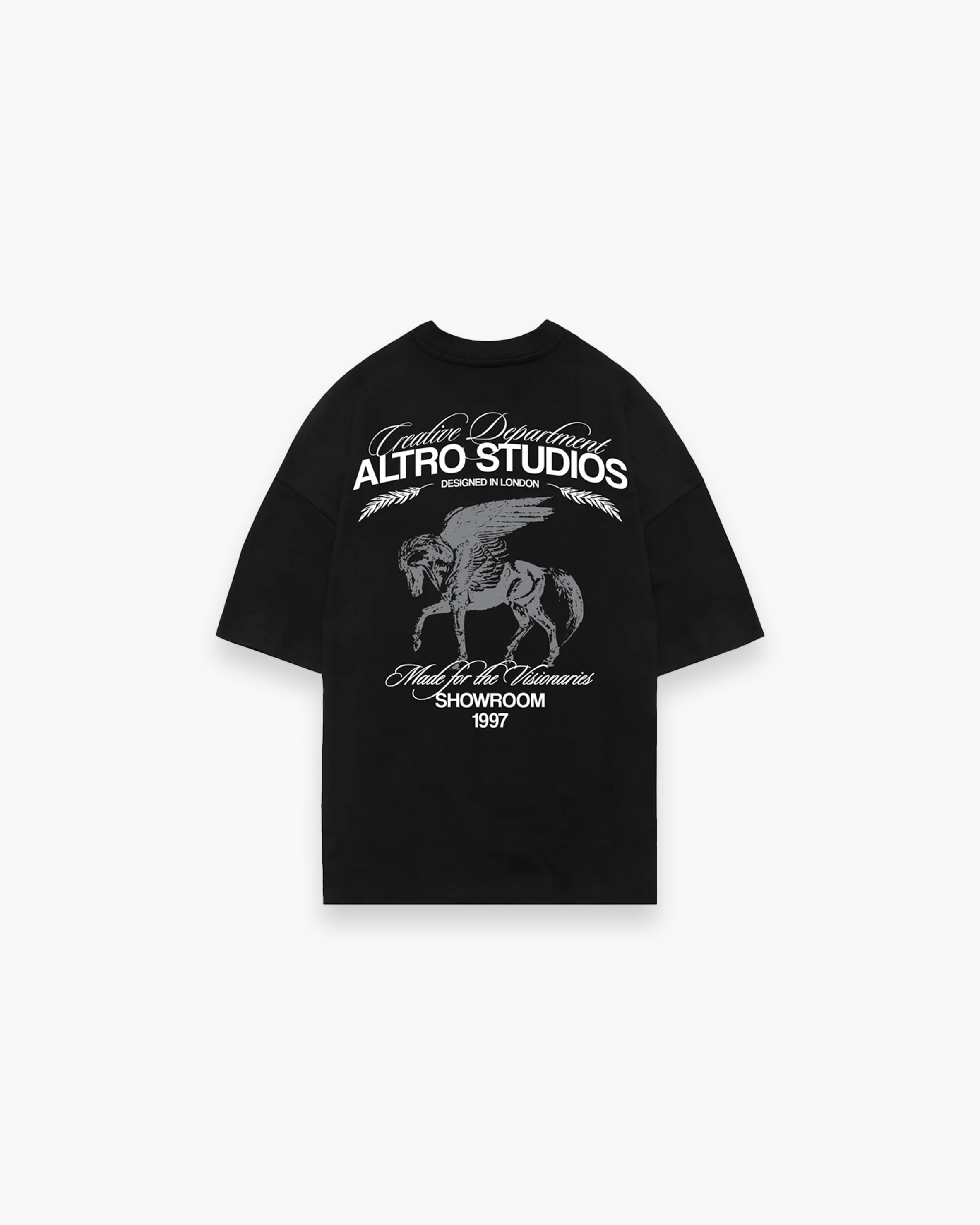 Altro Studios Logo Horse Signature Print T-Shirt Oversized
