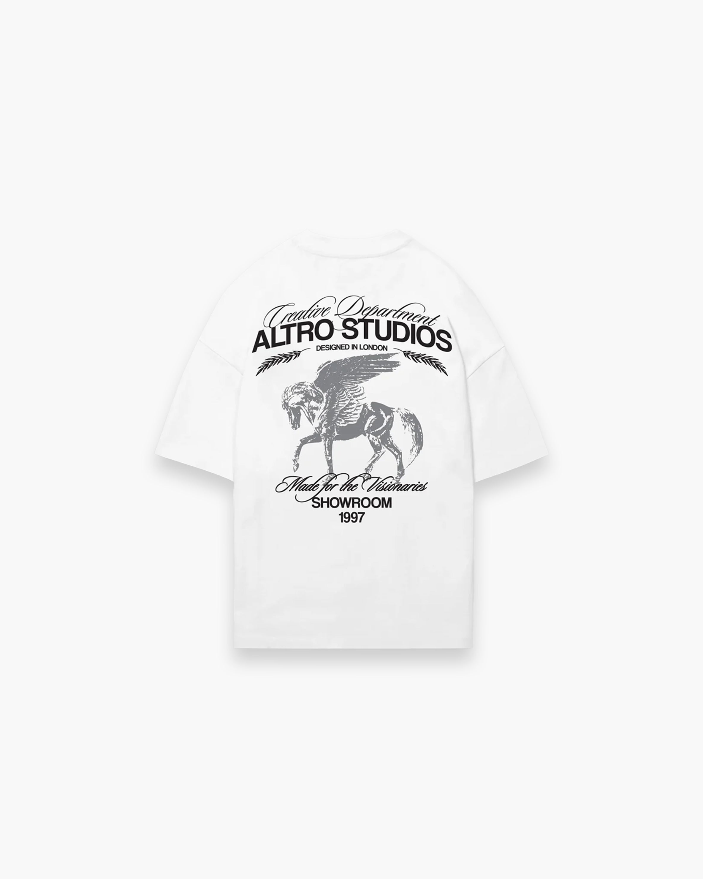 Altro Studios Logo Horse Signature Print T-Shirt Oversized