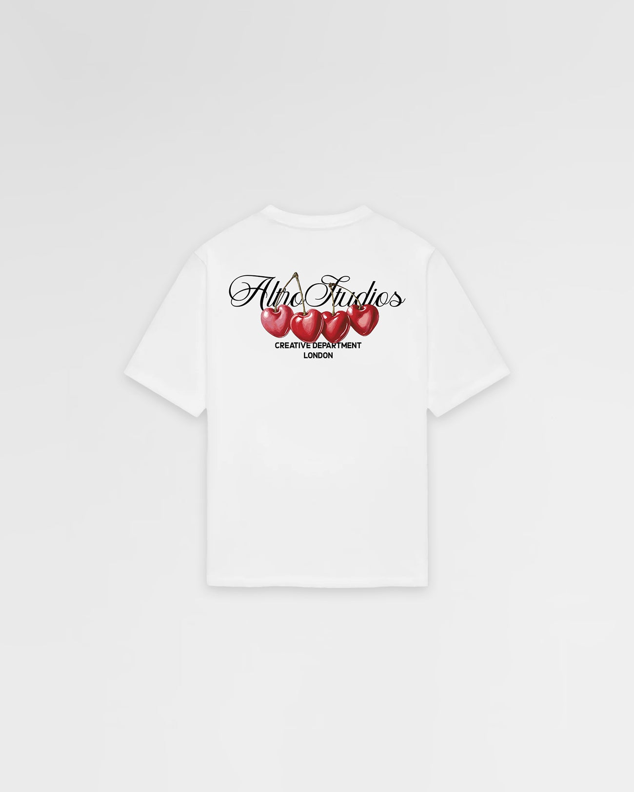 Altro Studios Cherry Logo Print T-Shirt Oversized