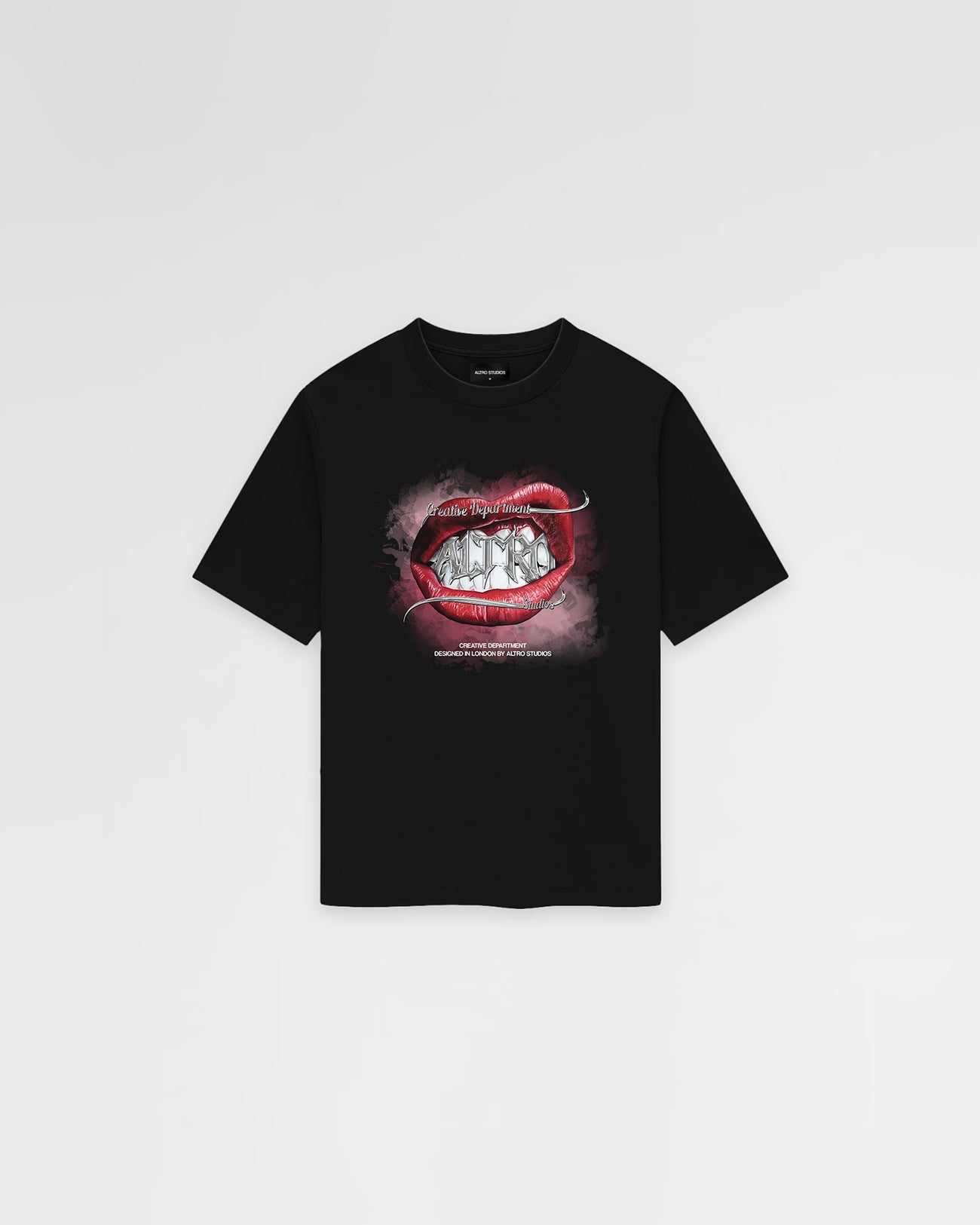 Altro Studios Lips Logo Print T-Shirt Oversized