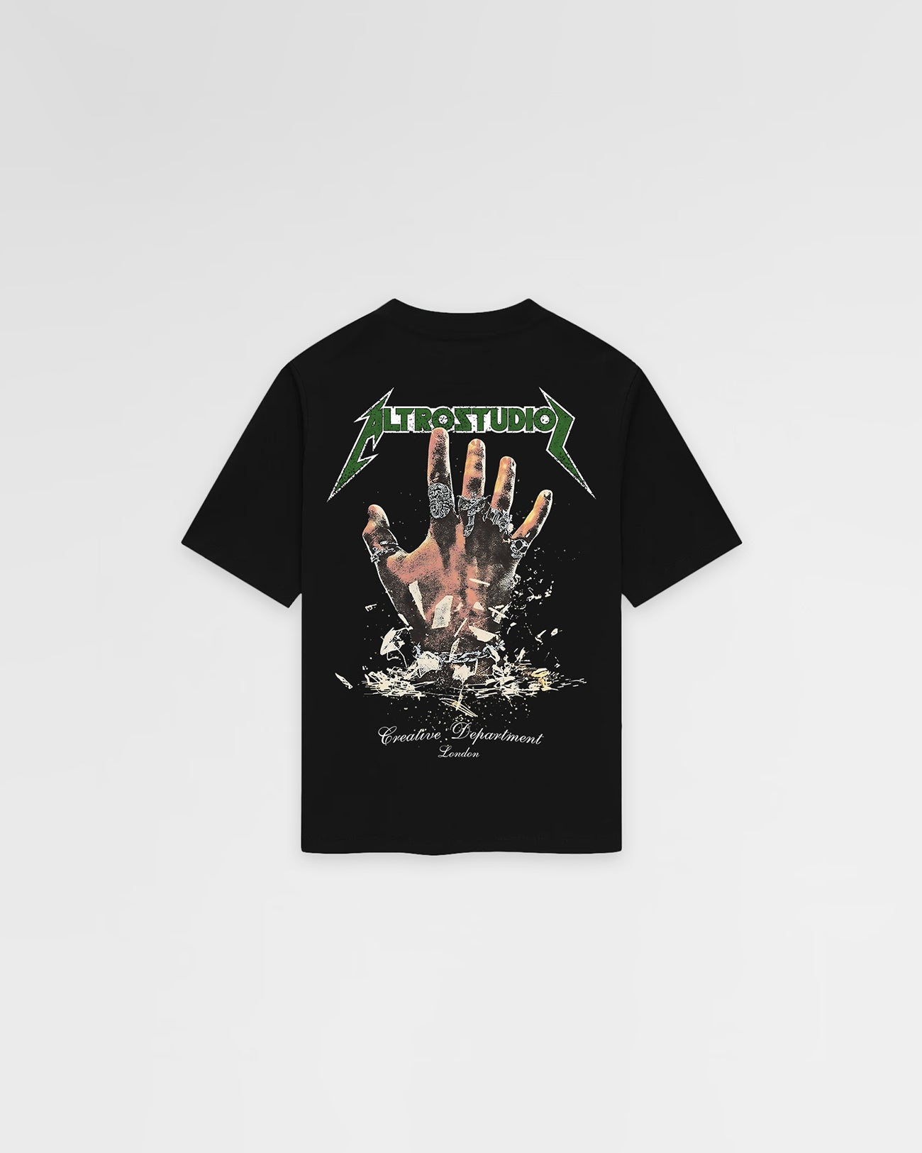 Altro Studios Hand Logo Metal Print T-Shirt Oversized