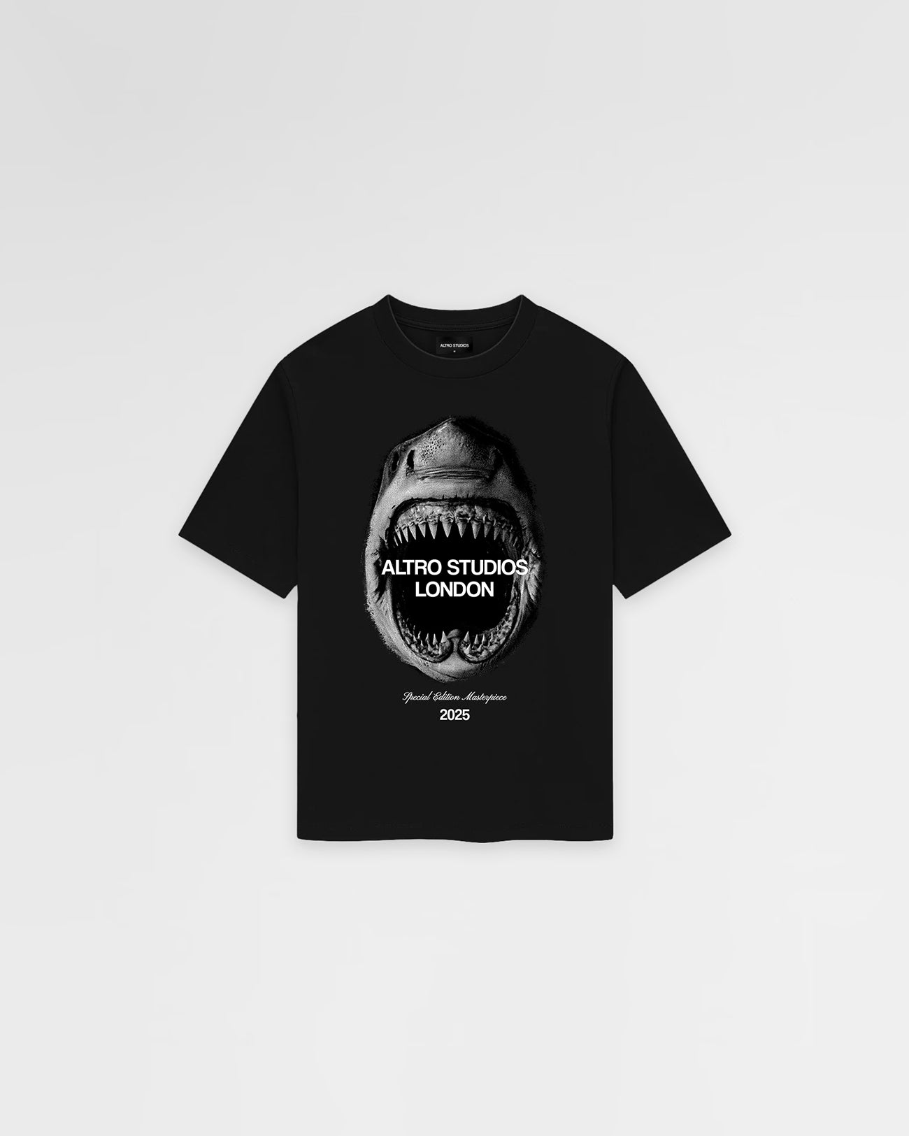 Altro Studios Shark Logo Print T-Shirt Oversized