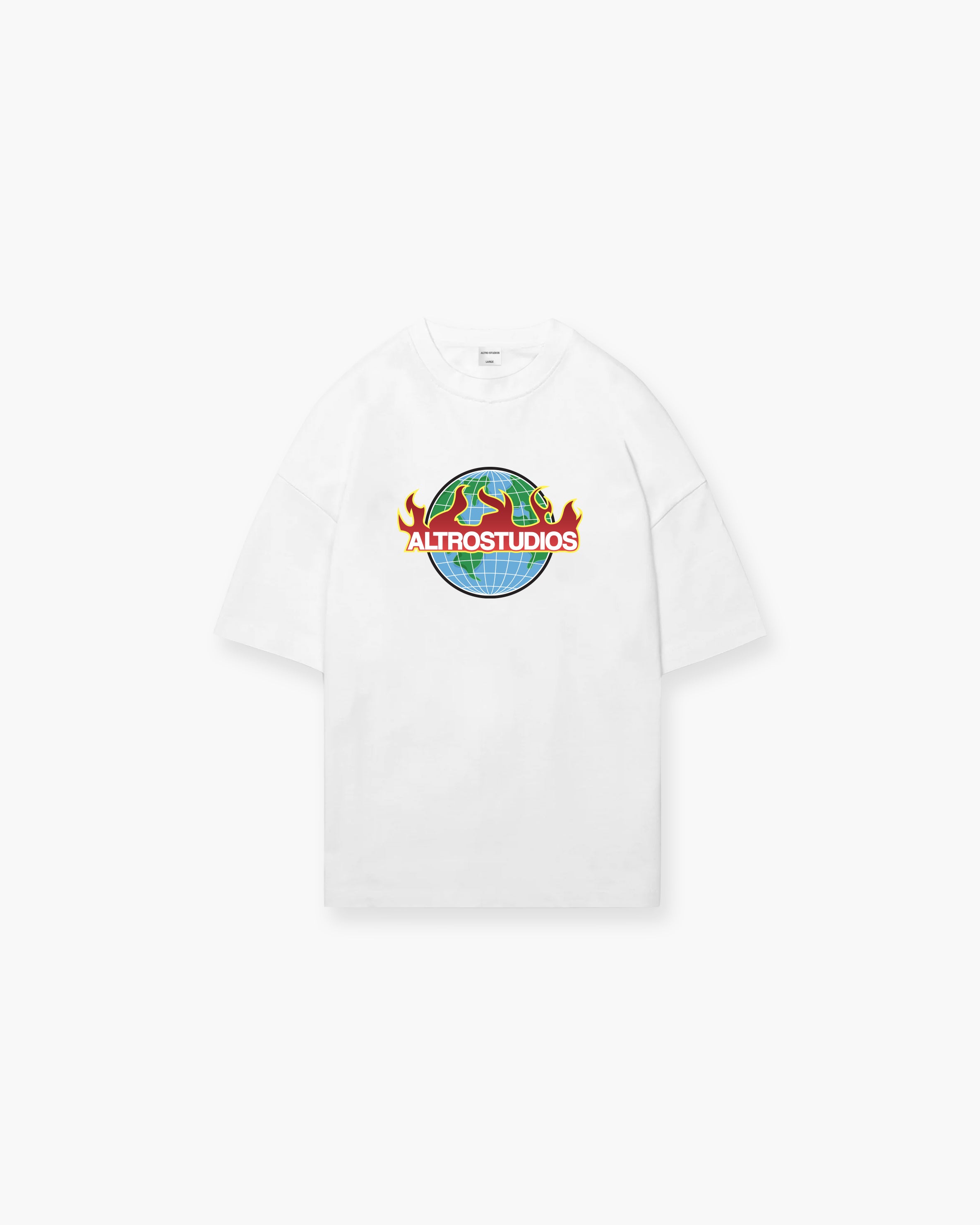 Altro Studios Globe Logo Print T-Shirt Oversized