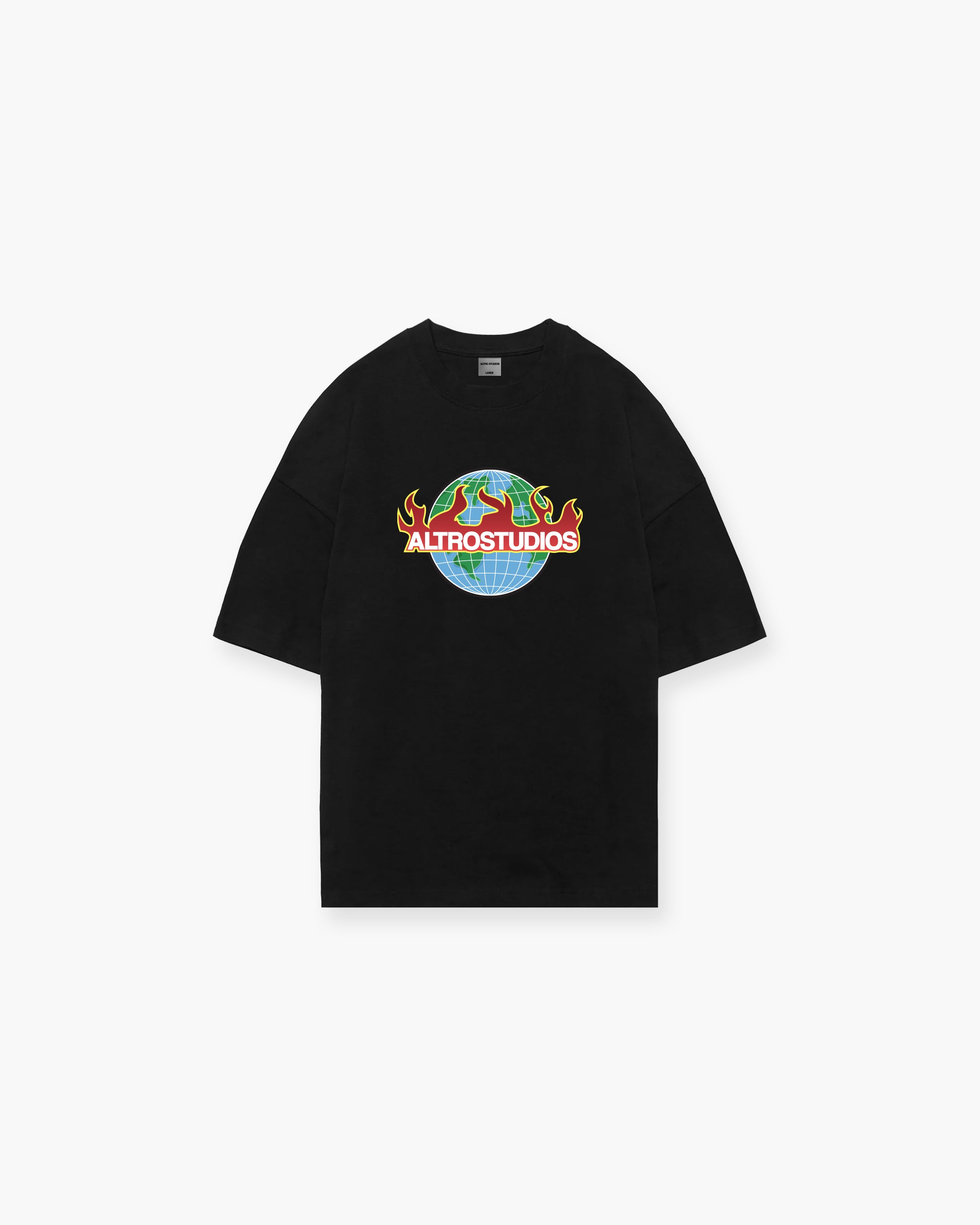 Altro Studios Globe Logo Print T-Shirt Oversized