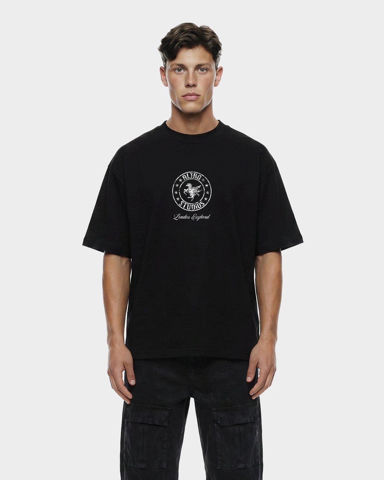 Altro Studios Logo Print T-Shirt Oversized