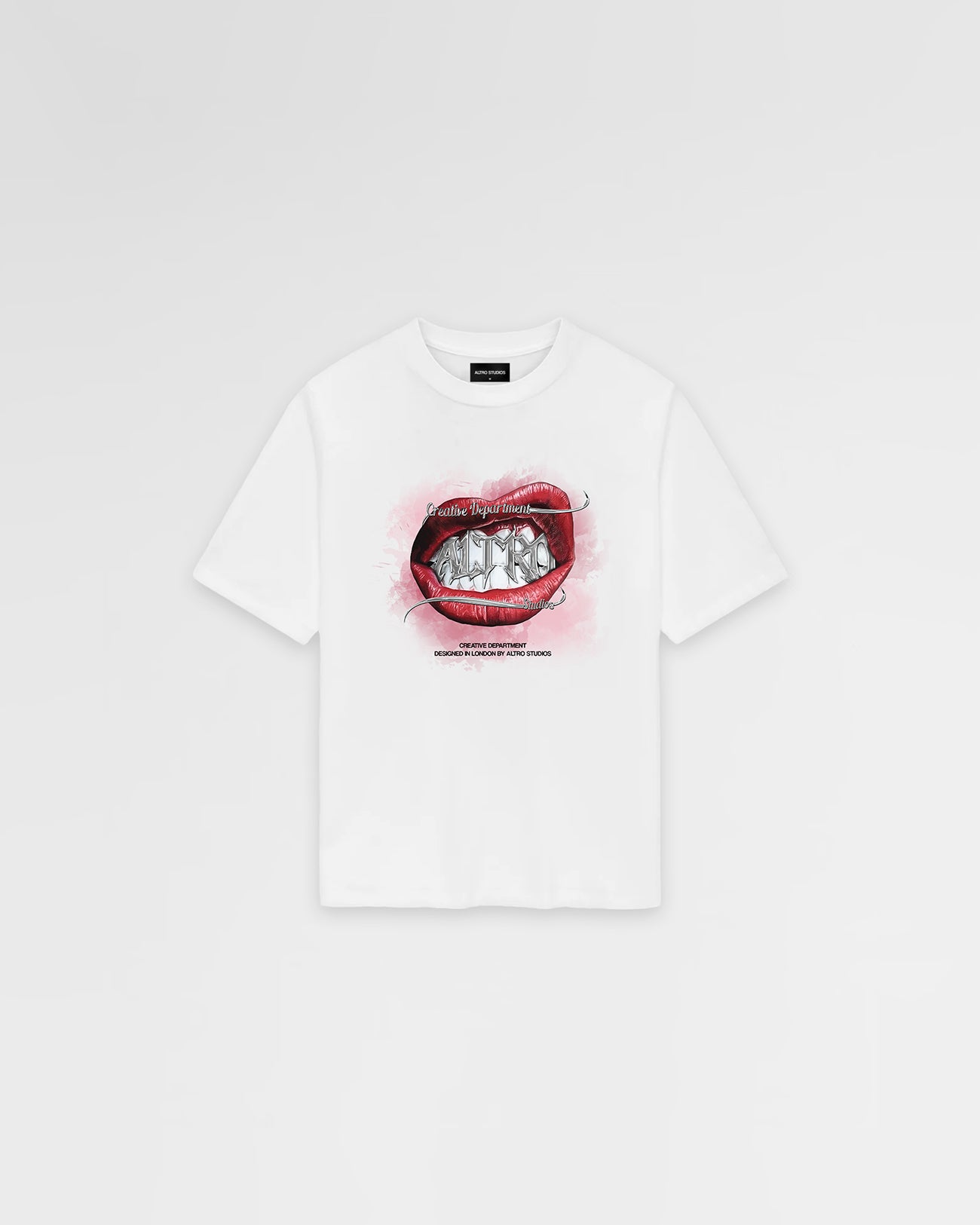 Altro Studios Lips Logo Print T-Shirt Oversized