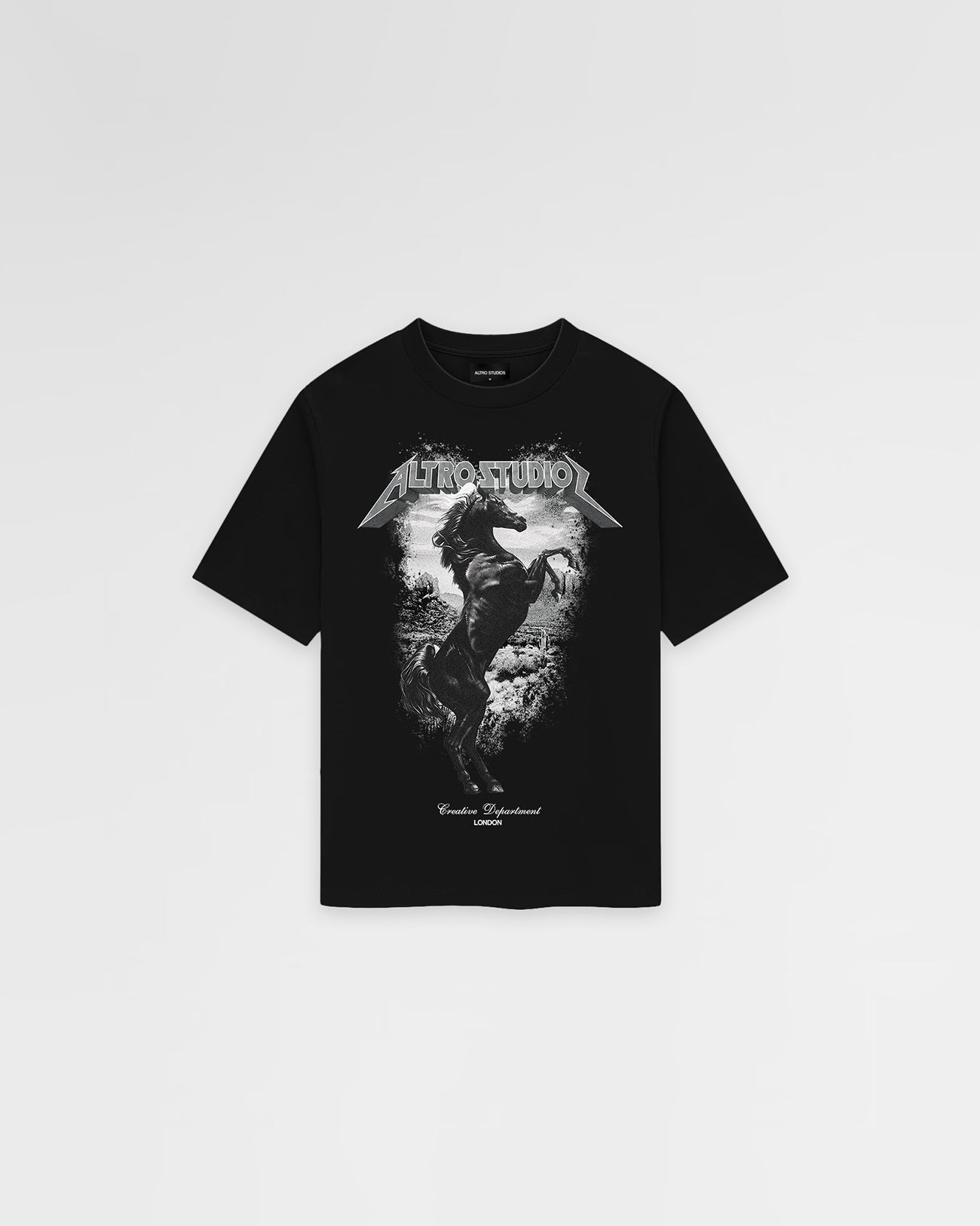 Altro Studios Wild Horse Logo Print T-Shirt Oversized