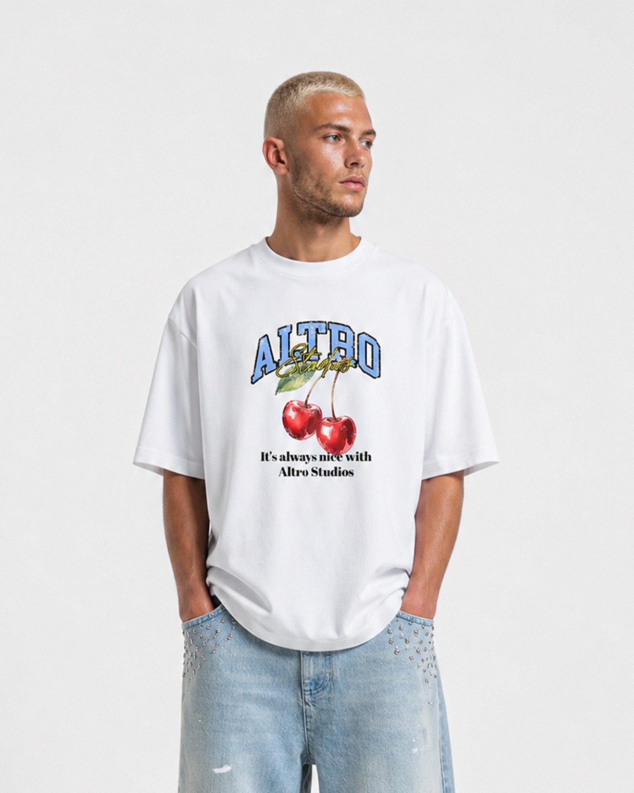 Altro Studios Logo Print T-Shirt Oversized